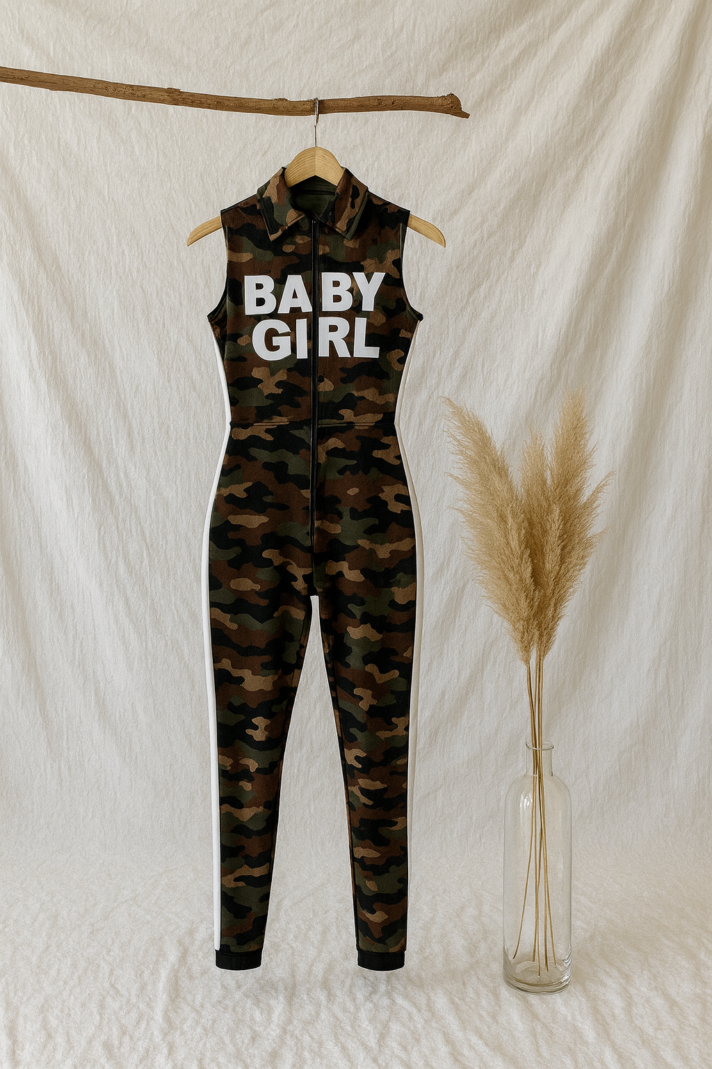 TOLY BABY GIRL ŞERİTLİ BASKILI TULUM