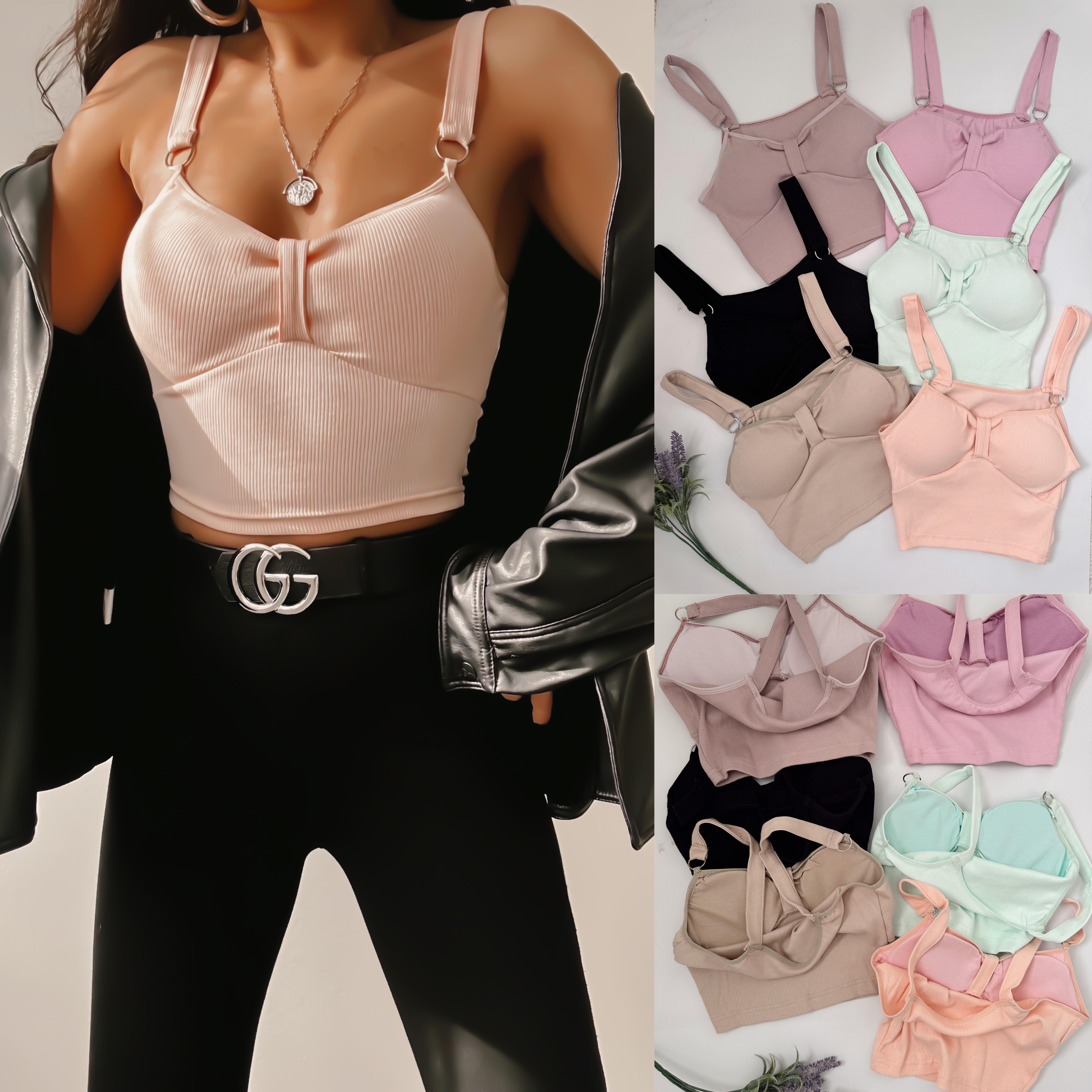 VALERIA ÇIKARILABİLİR DOLGULU CROP BÜSTİYER