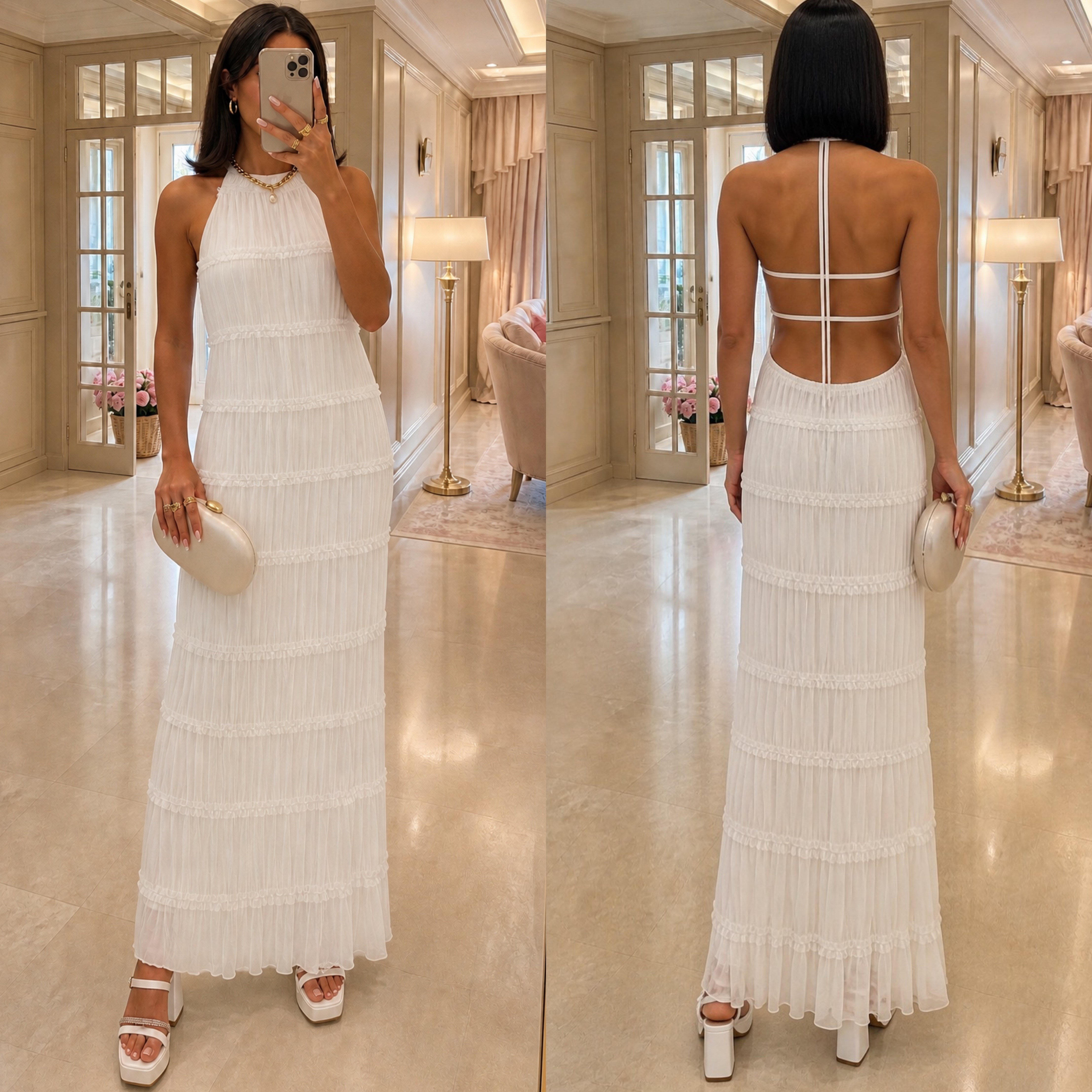VILRA ASTARLI MAXI ELBİSE