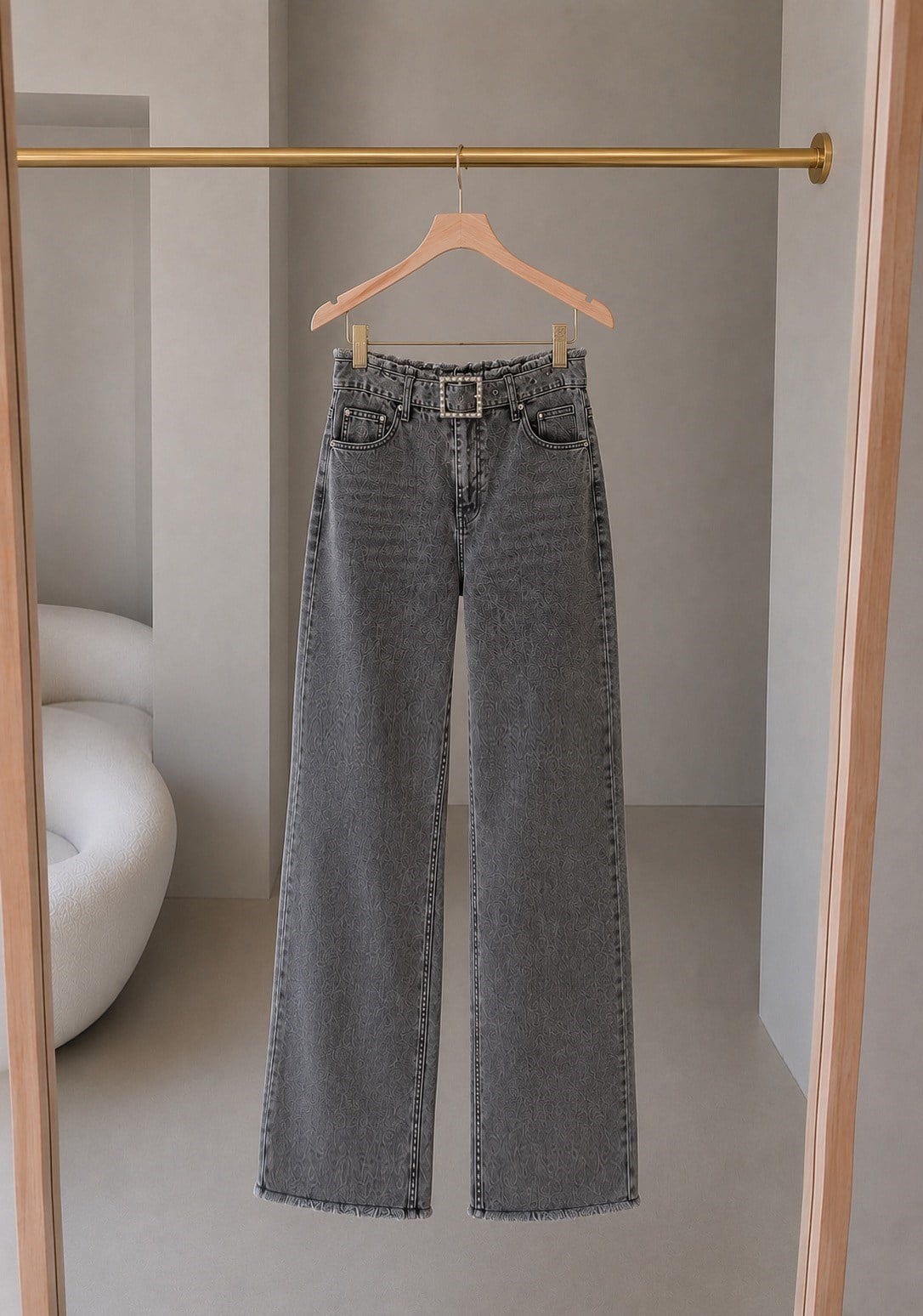 VINCE ÇIKARILABİLİR KEMERLİ WİDE LEG JEAN