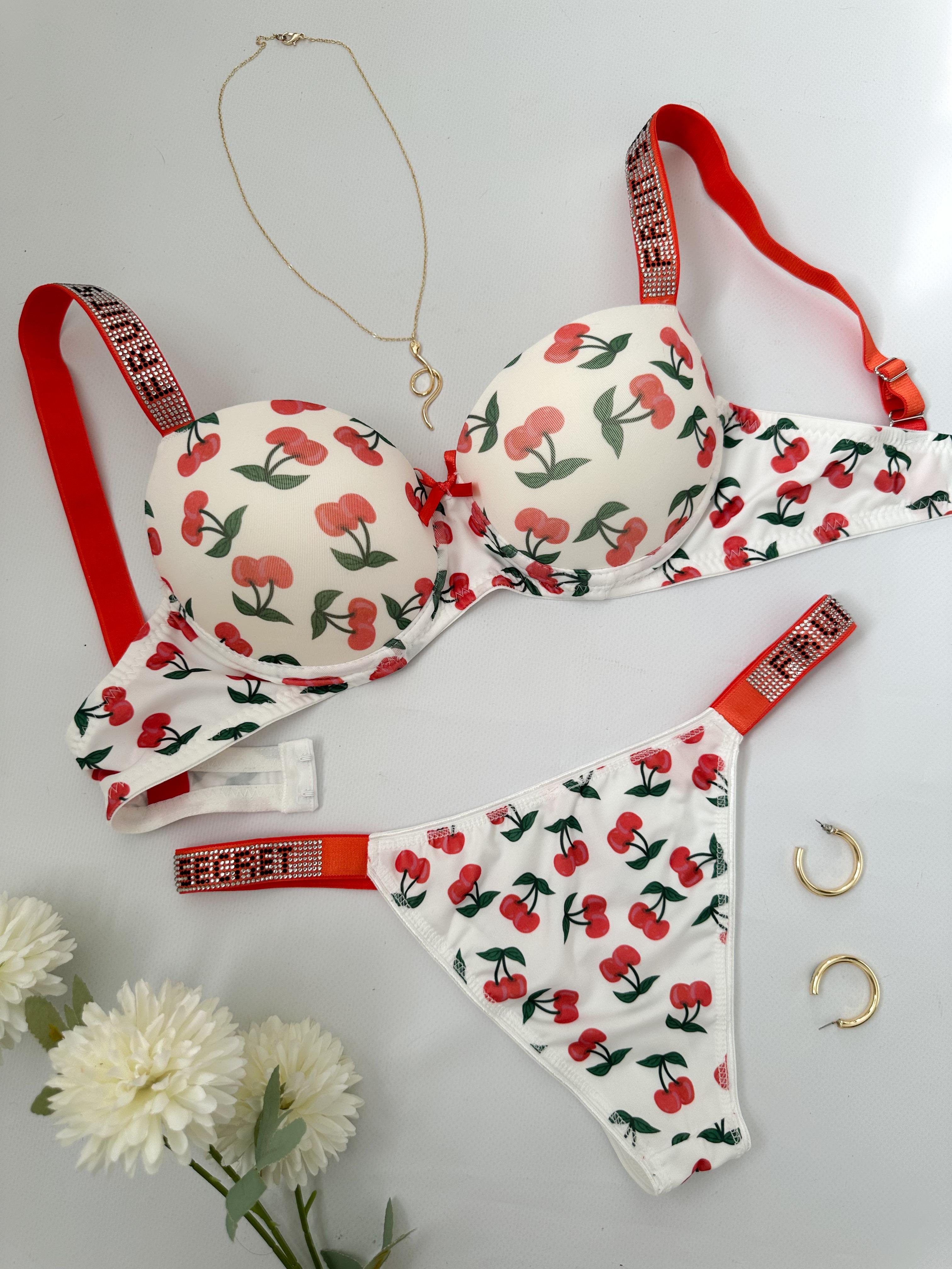 VS FRUITY PUSH UP DOLGULU İÇ ÇAMAŞIRI TAKIM  CHERRY