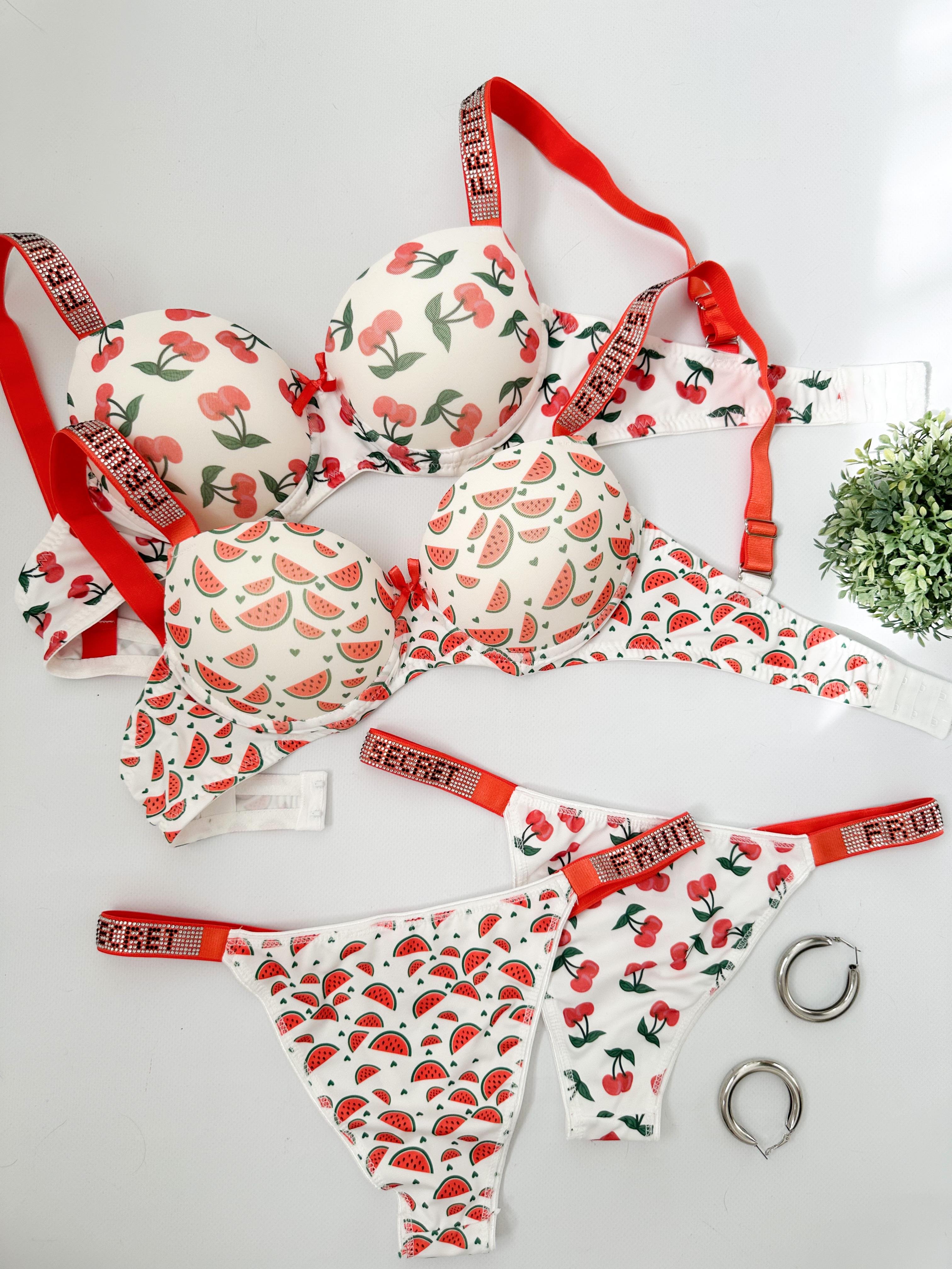 VS FRUITY PUSH UP DOLGULU İÇ ÇAMAŞIRI TAKIM  CHERRY