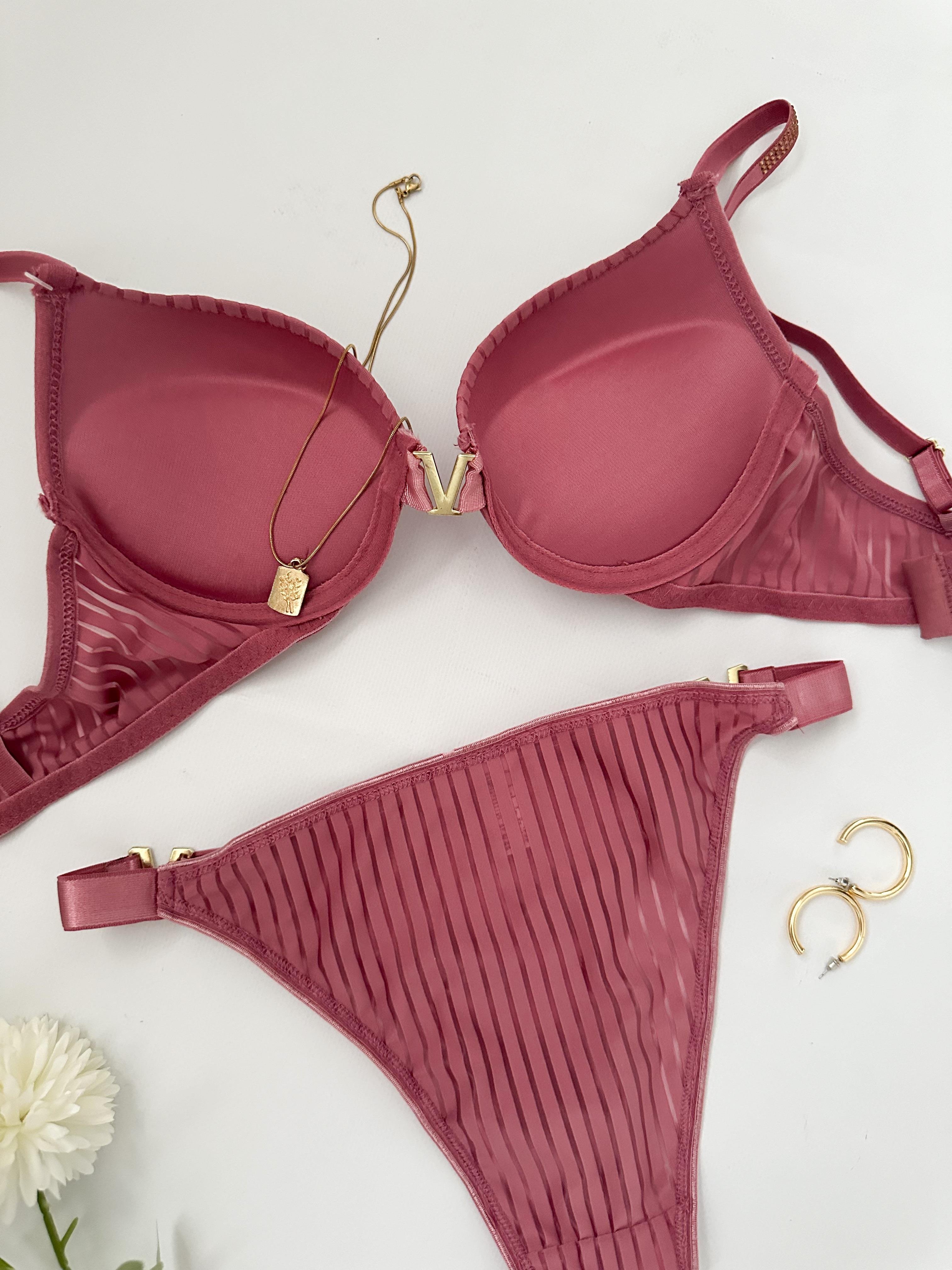 VS  PUSH UP DOLGULU İÇ ÇAMAŞIRI TAKIM GÜL KURUSU