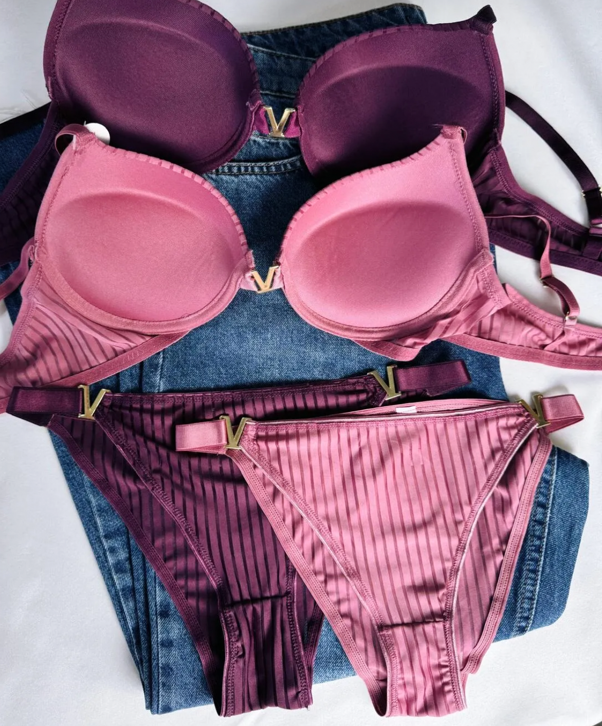 VS  PUSH UP DOLGULU İÇ ÇAMAŞIRI TAKIM MOR