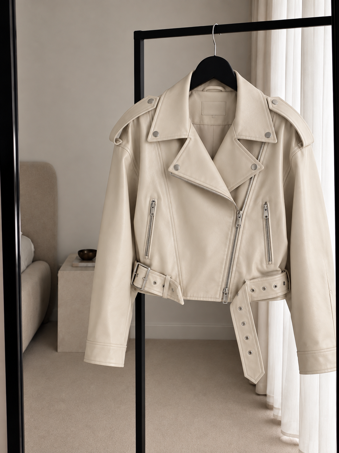 WALDY BIKER DERİ CEKET