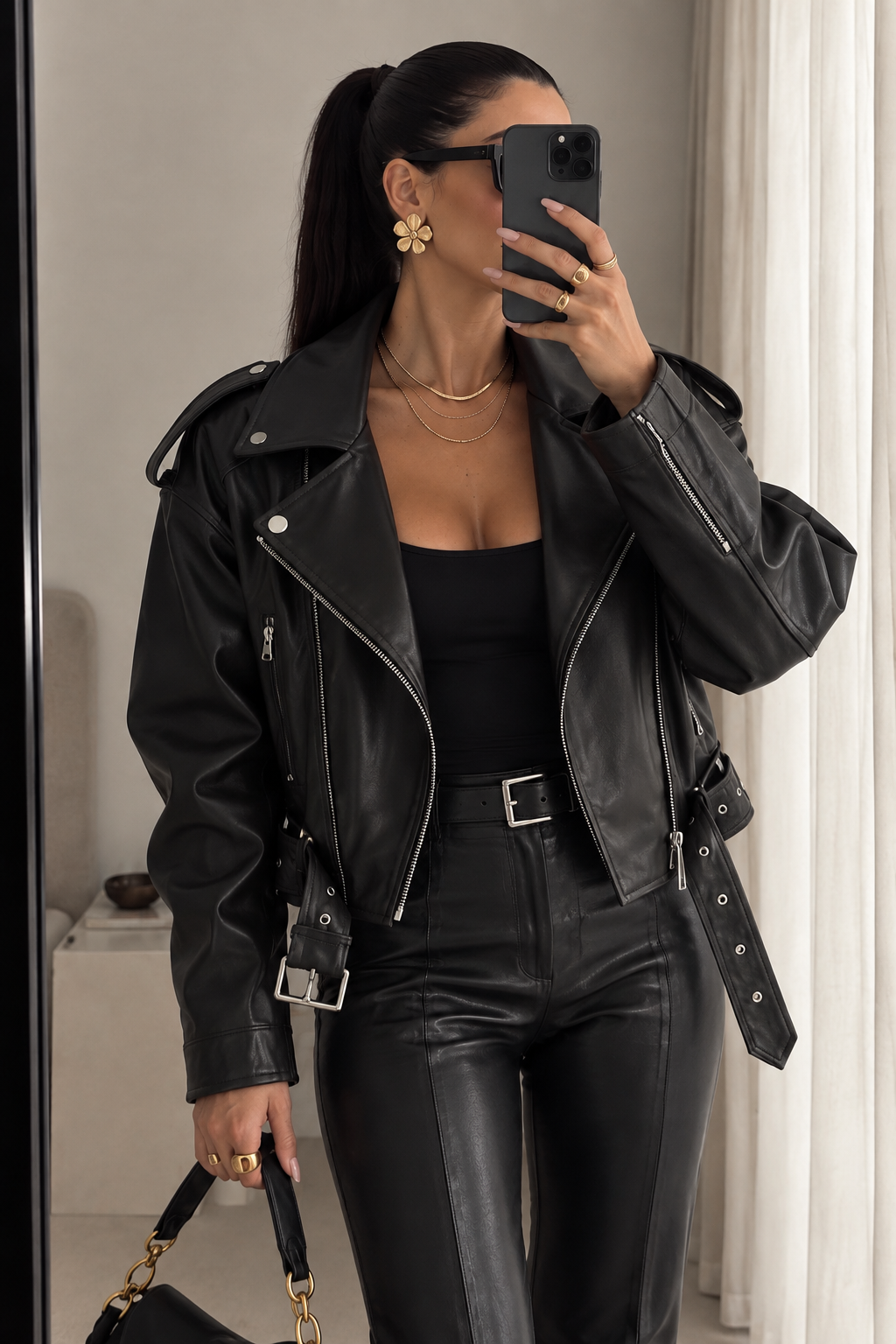 WALDY BIKER DERİ CEKET