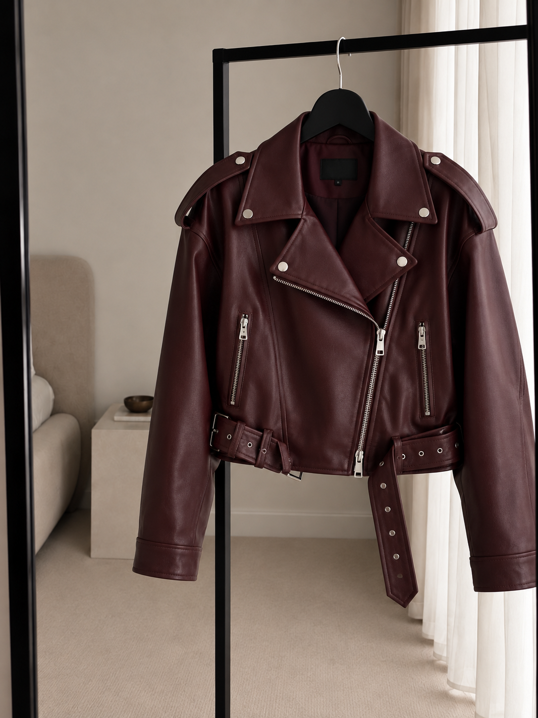 WALDY BIKER DERİ CEKET