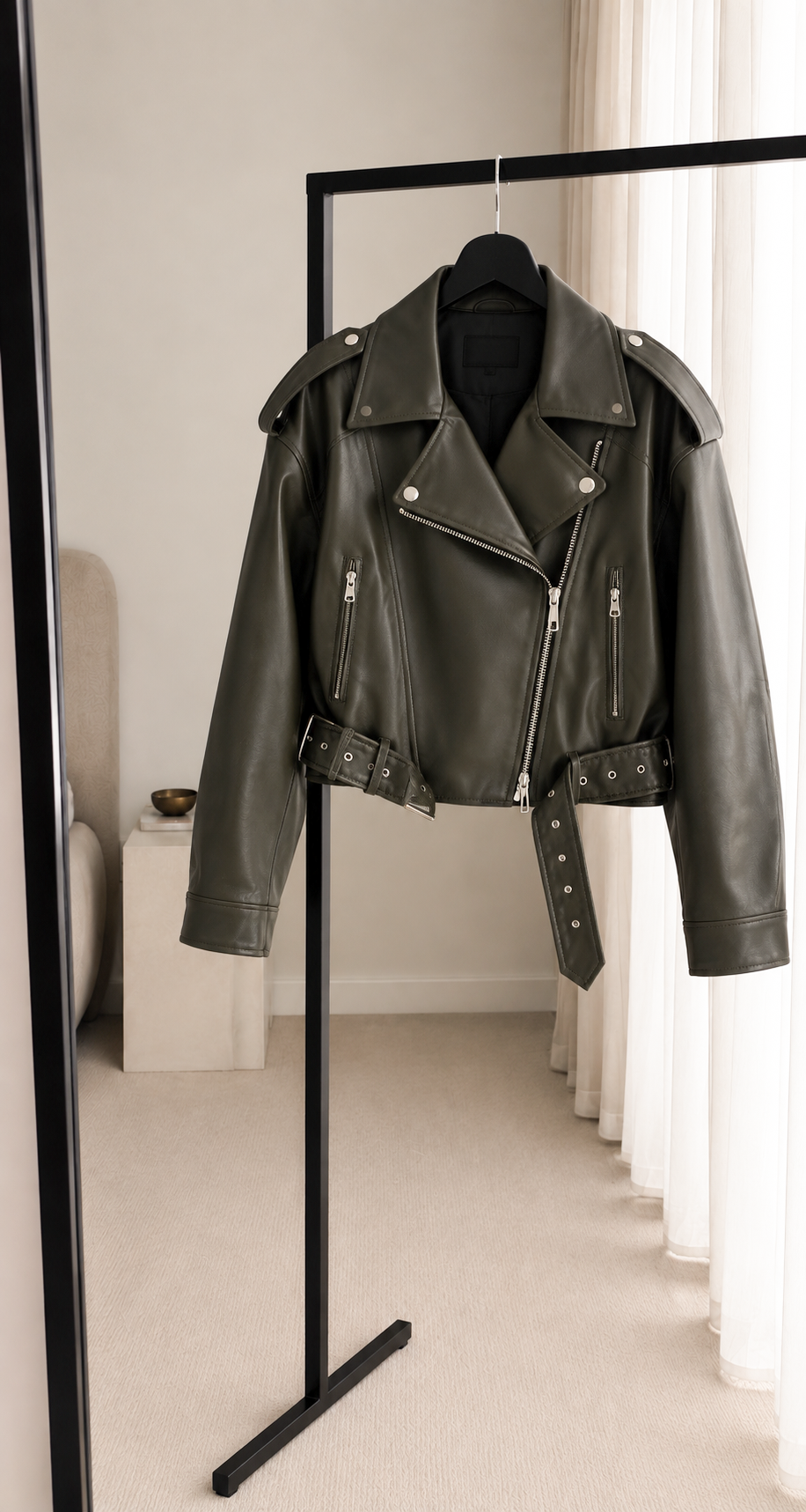 WALDY BIKER DERİ CEKET