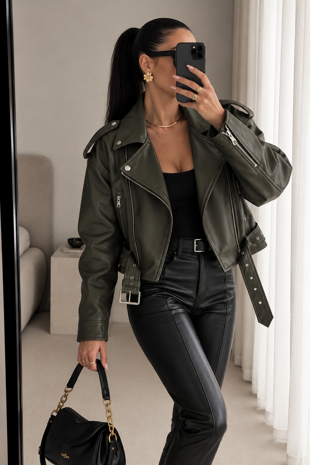 WALDY BIKER DERİ CEKET