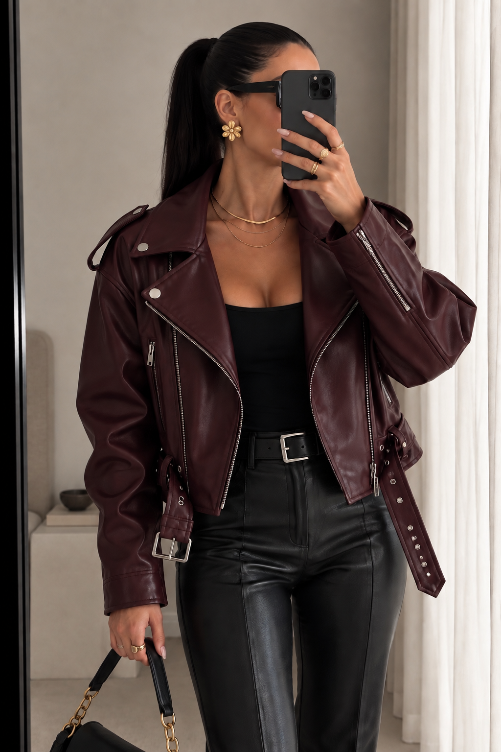 WALDY BIKER DERİ CEKET