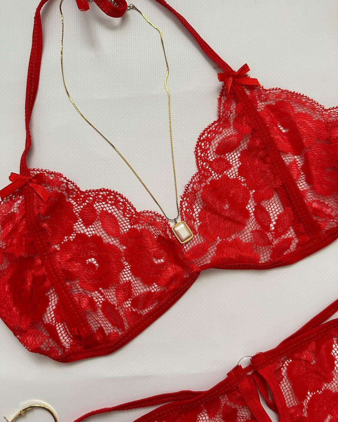 WANESSA DANTELLİ İÇ ÇAMAŞIRI TAKIM KIRMIZI