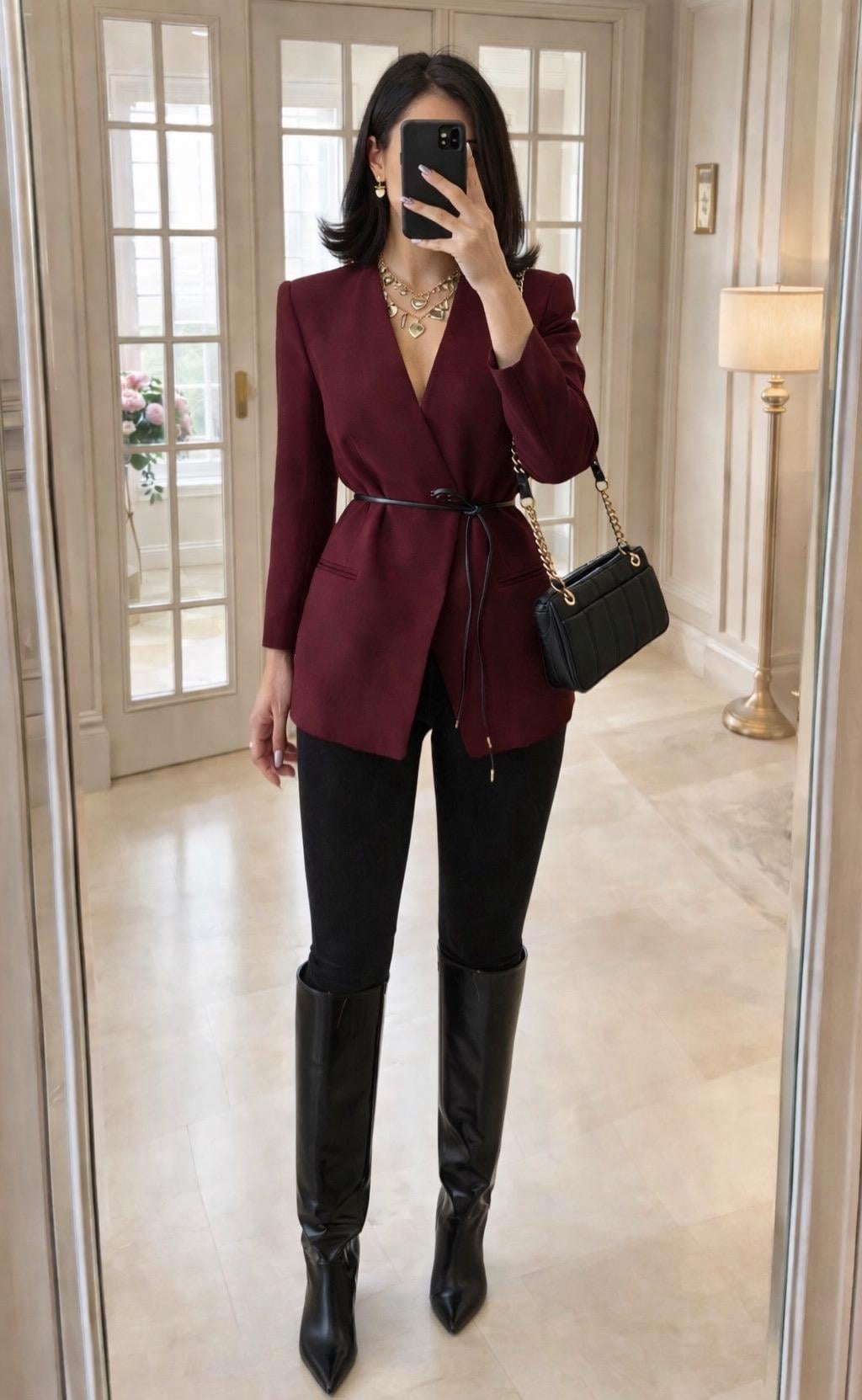 WANNA KEMERLİ BLAZER 
