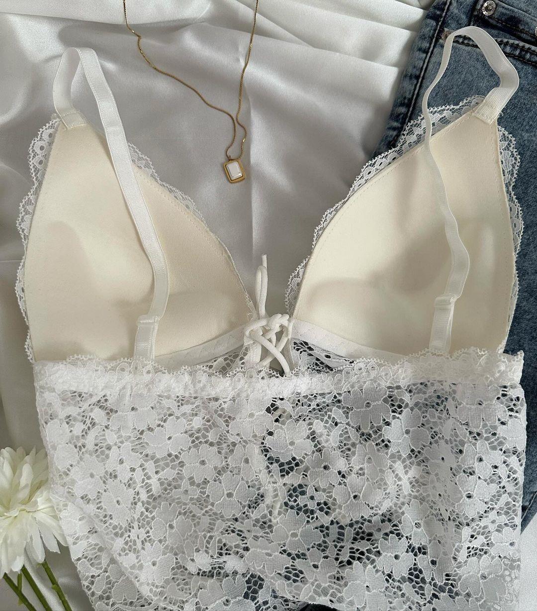 WHITE DANTELLİ BUSTIYER