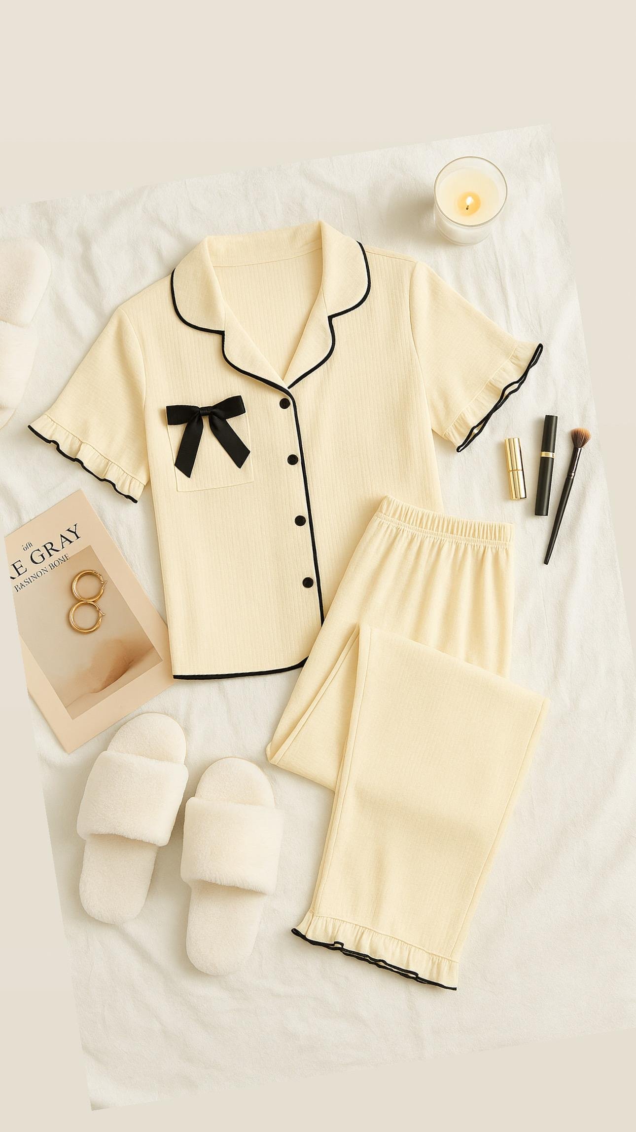 WINTY KURDELE DETAYLI PİJAMA TAKIMI