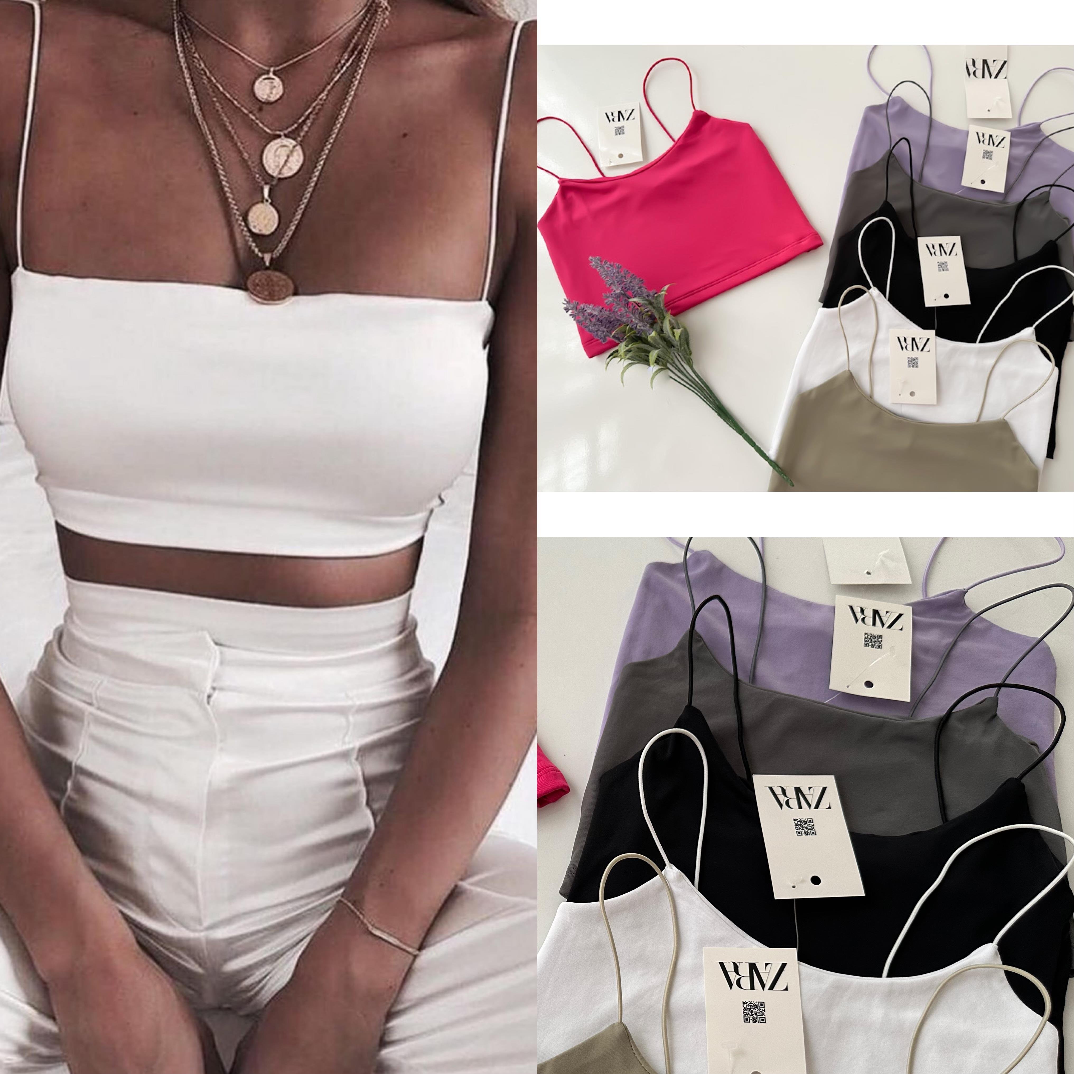 ZR ÇİFT KAT SANDY İP ASKI CROP ATLET