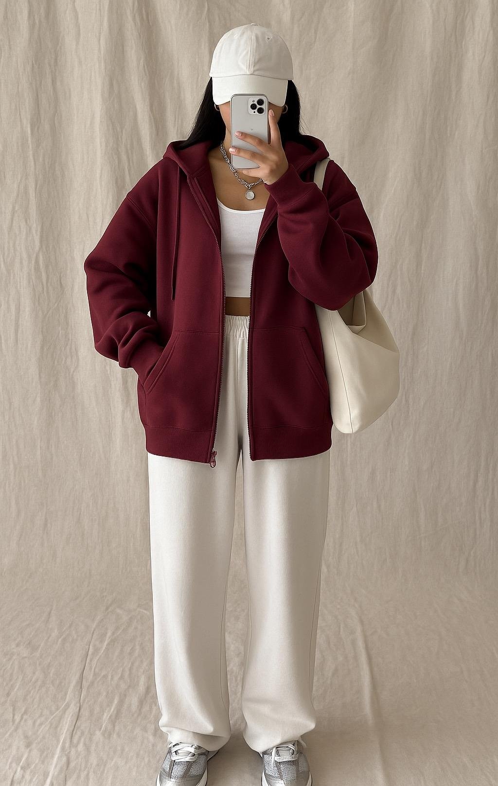 ZRA OVERSIZE KAPÜŞONLU SWEAT