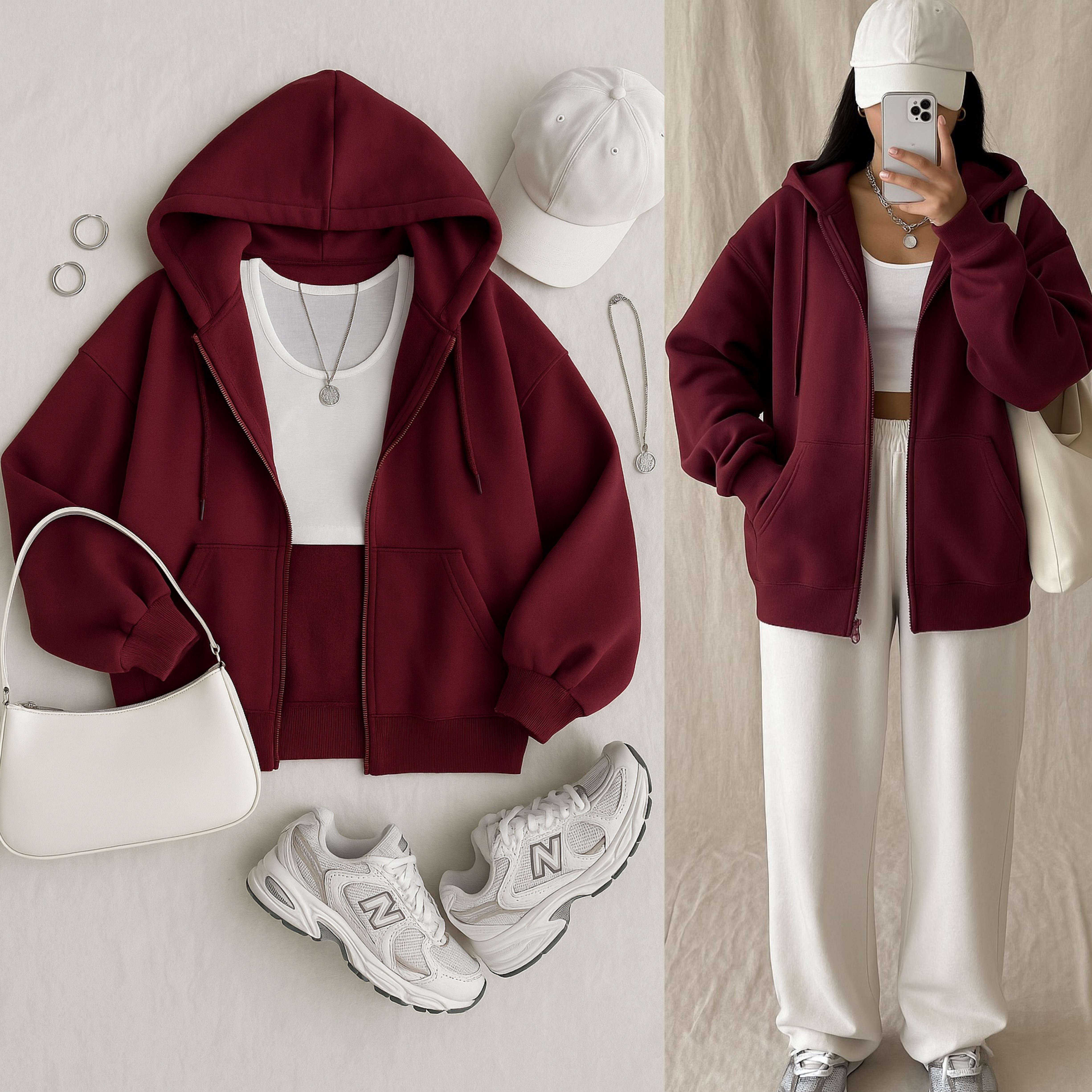 ZRA OVERSIZE KAPÜŞONLU SWEAT