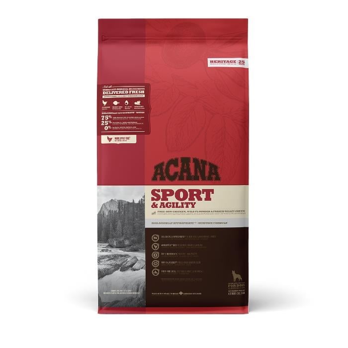 ACANA Heritage - Sport Agility 17 kg - Fazla Hareketli Köpekler için