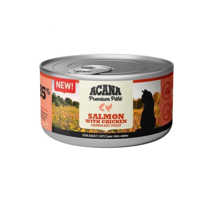 Acana Premium Pate (Ezme) Somon Balıklı ve Tavuklu Kedi Konservesi 85gr