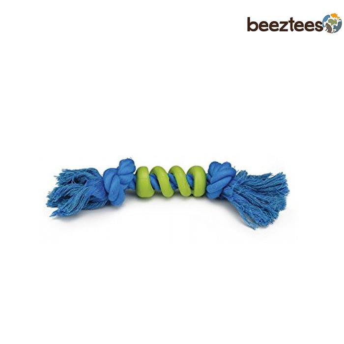 Beeztees Spiralo İp Köpek Oyuncağı Mavi/Yeşil 27cm