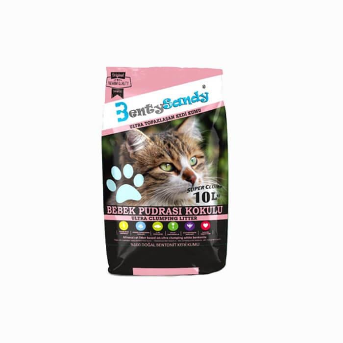 Bentysandy Bebek Pudralı Kedi Kumu 10L