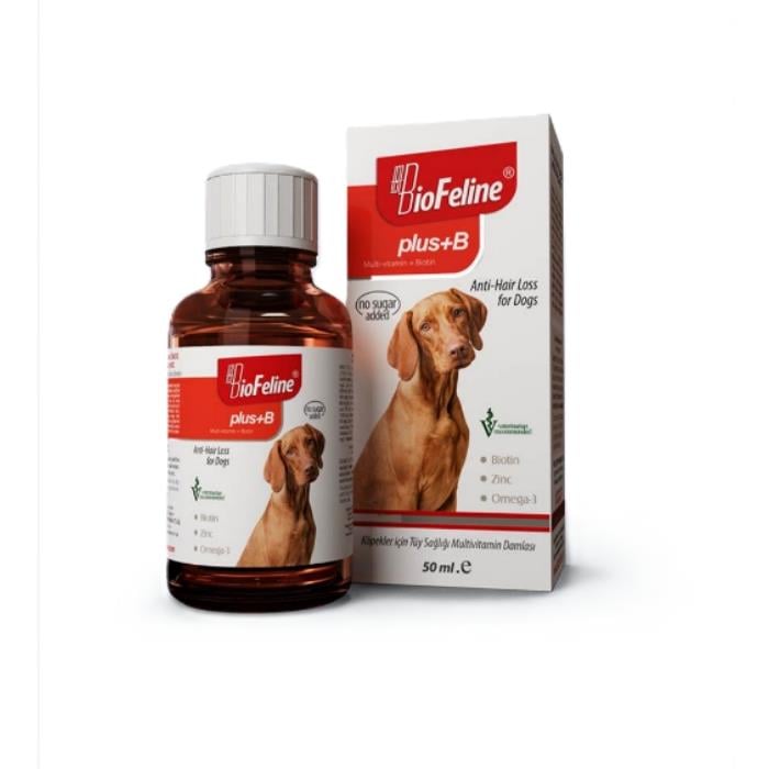 BioFeline Plus+b For Dogs 50 ml Köpekler İçin Tüy Sağlığı Damlası