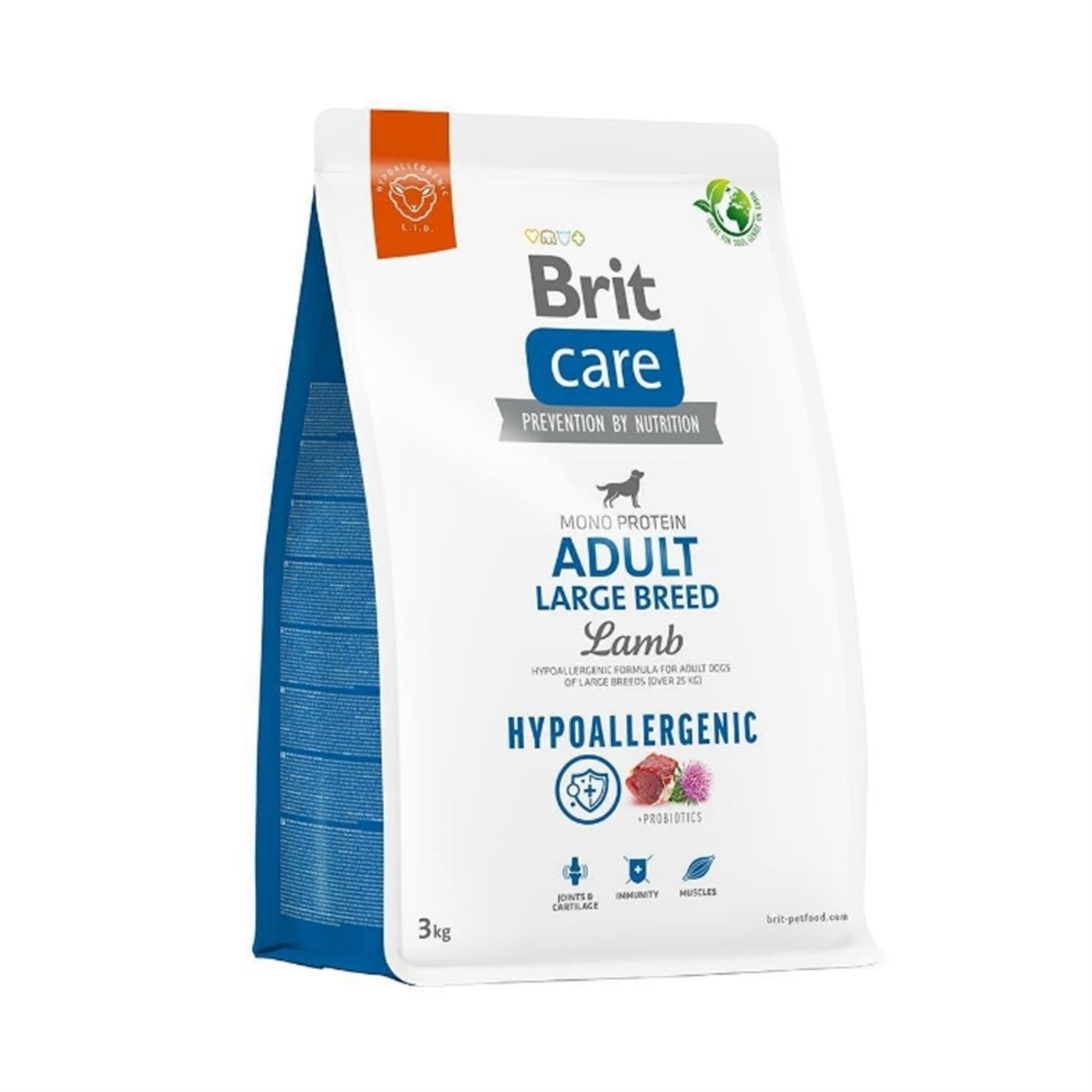 Brit Care Hipoalerjenik Kuzulu Büyük Irk Yetişkin Köpek Maması 3 Kg