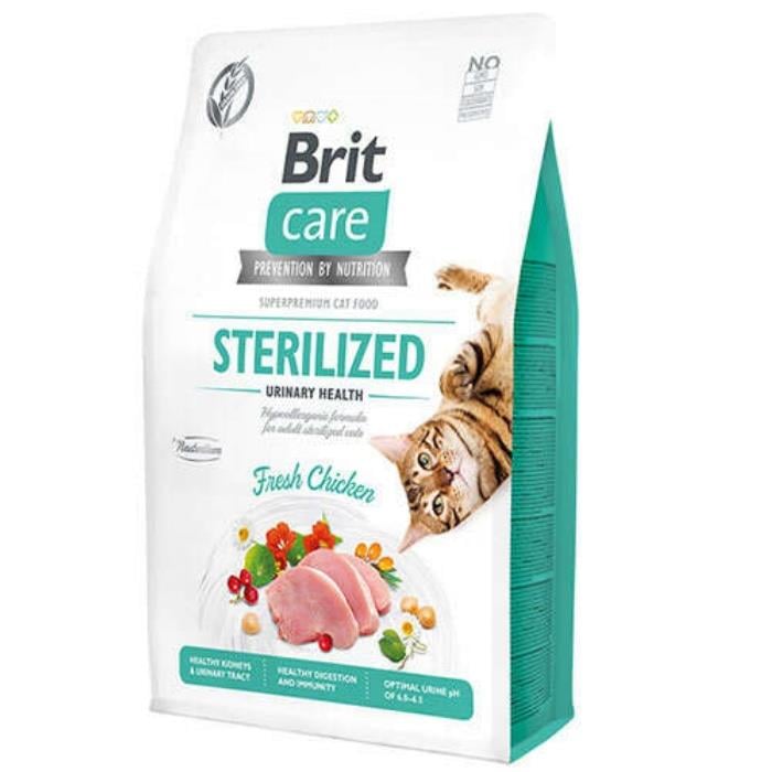 Brit Care Hipoalerjenik Üriner Sistem Sağlığı için Tavuklu Tahılsız Kısırlaştırılmış Kedi Maması 2 Kg