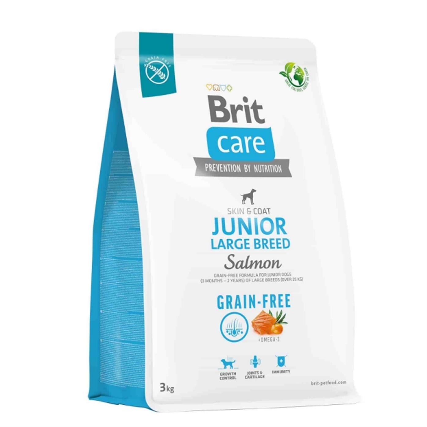 Brit Care Skin Coat Somon Patatesli Junior Tahılsız Büyük Irk Yavru Köpek Maması 3 Kg