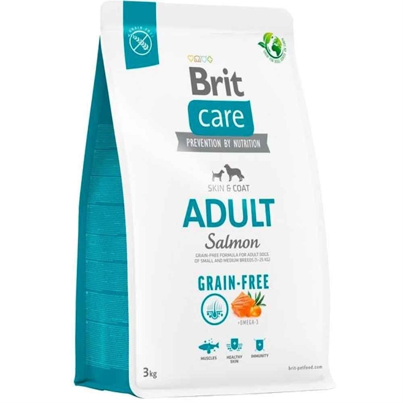 Brit Care Skin Coat Somon Patatesli Tahılsız Yetişkin Köpek Maması 3 Kg