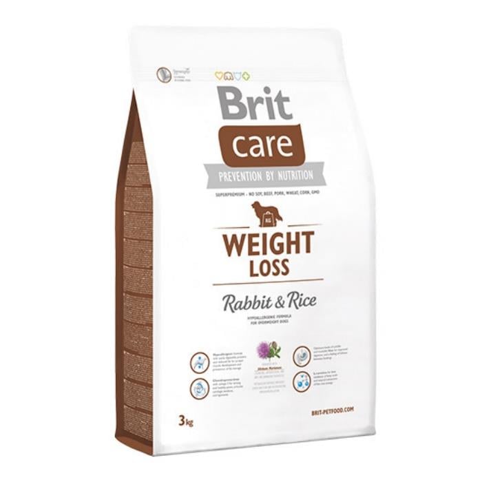 BRIT CARE WEIGHT LOSS RABBIT & RICE TAVŞAN VE PİRİNÇ 3 KG