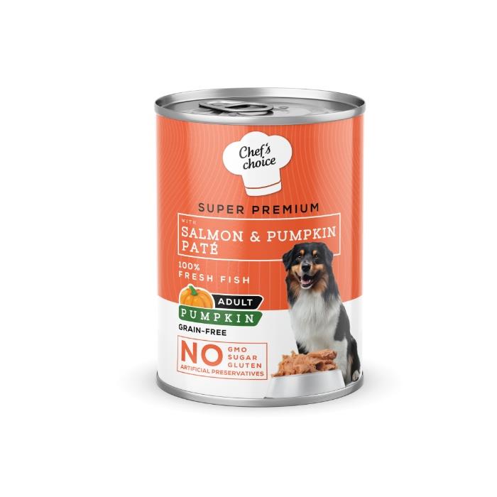 Chefs Choice Pumpkin Pate Somon Balkabak ve Sebzeli Köpek Yaş Maması 400 Gr