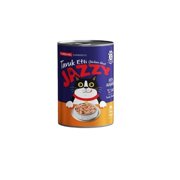 Dardanel Jazzy Tavuk Etli Tahılsız Kedi Konservesi 400gr