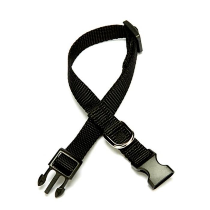 Doggie Ayarlanabilir Özellikli Dokumadan El Yapımı Köpek Boyun Tasması 1x20-30cm - Black