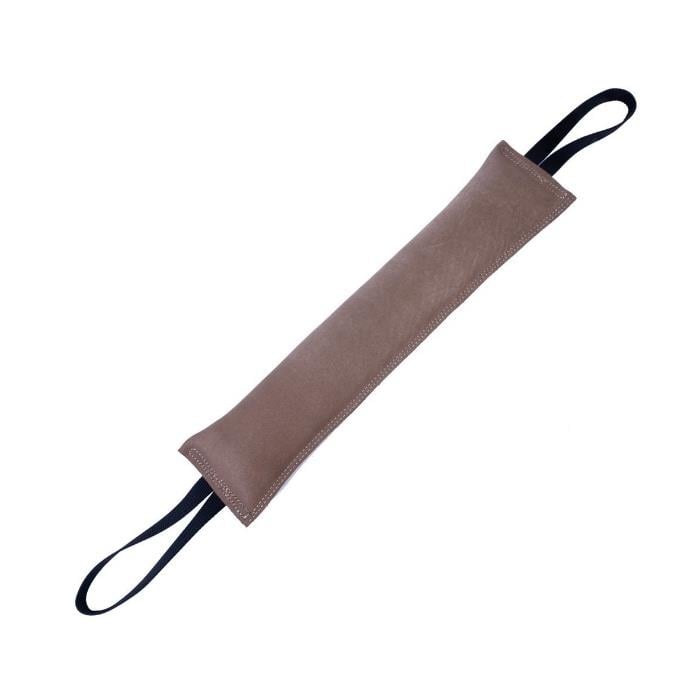 Doggie Eğitim Serisi Gerçek Süet Deriden El Yapımı Köpek Isırma Yastığı - 2x11-50cm - Beige
