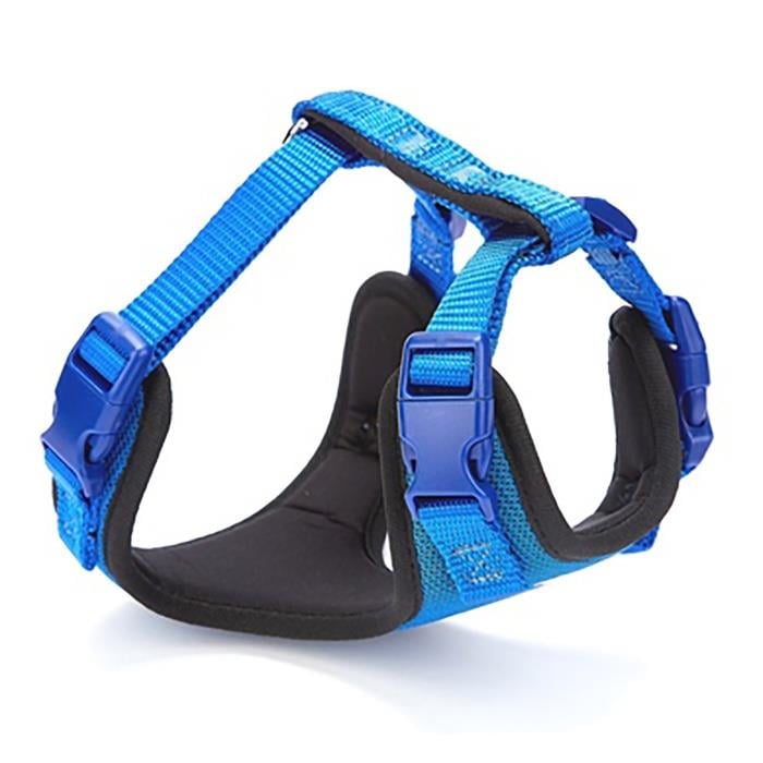 Doggie Havalı Dokumadan El Yapımı Köpek Göğüs Tasması XS-1,5x35-45cm - Royal Blue