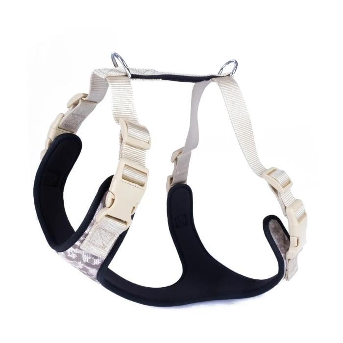 Doggie Havalı Dokumadan El Yapımı Köpek Göğüs Tasması - XL-2,5x65-75cm - Camo