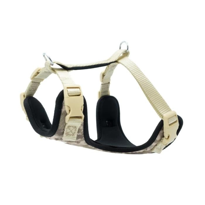 Doggie Havalı Dokumadan El Yapımı Köpek Göğüs Tasması - S-1,5x40-50cm - Camo