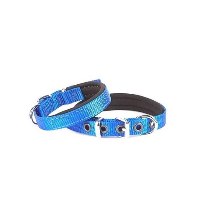 Doggie Konforlu Dokumadan El Yapımı Köpek Boyun Tasması 1,5x25-30cm - Royal Blue