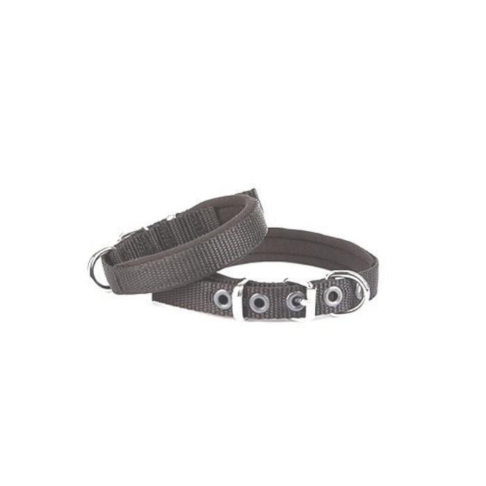 Doggie Konforlu Dokumadan El Yapımı Köpek Boyun Tasması 1,5x25-30cm - Black