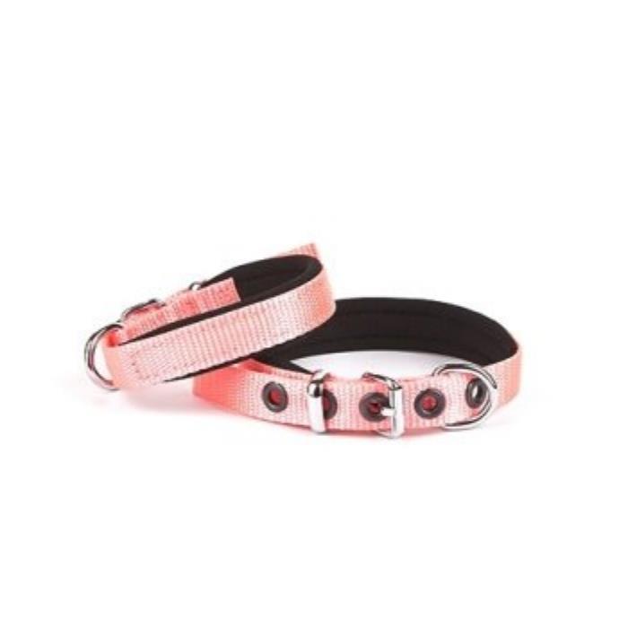 Doggie Konforlu Dokumadan El Yapımı Köpek Boyun Tasması 1,5x20-25cm - Pink