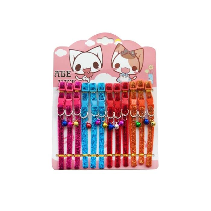 Dr.Sacchi Şerit Parlak Zilli Kedi Boyun Tasması