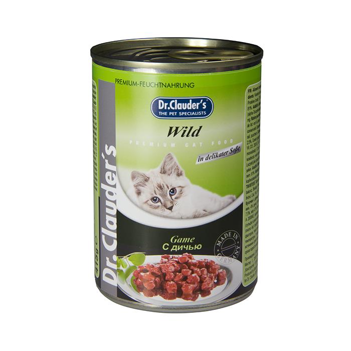 Dr.Clauder'S (Wild) Av Hayvanlı Kedi Konservesi 415gr