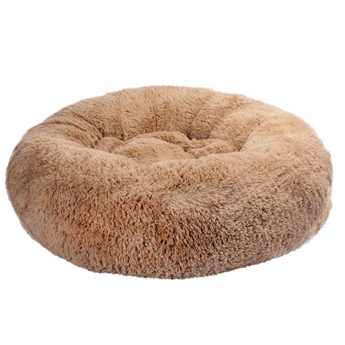 Dubex Brownie Yuvarlak Kedi Köpek Yatağı Camel Medium