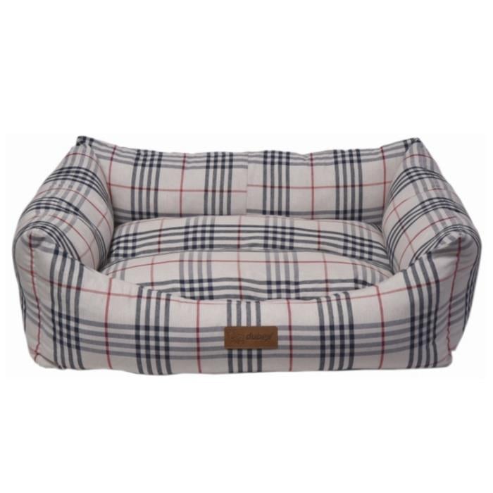 Dubex Danish Kedi Köpek Yatağı Krem Kareli XLarge