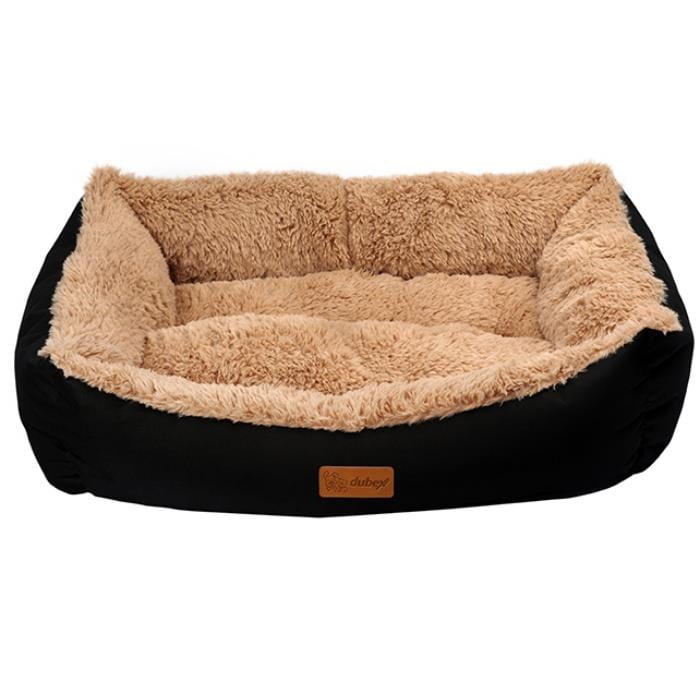 Dubex JellyBean Kedi Köpek Yatağı Siyah-Camel Small
