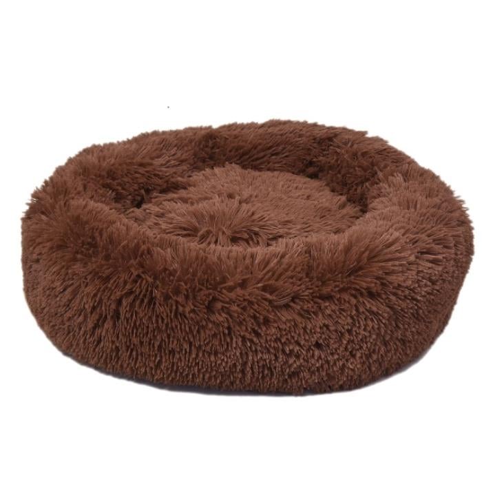 Dubex Ponchik Yuvarlak Kedi Köpek Yatağı Tarçın Large