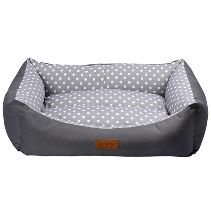 Dubex Tarte Dikdörtgen Kedi Köpek Yatağı Gri Benekli Small