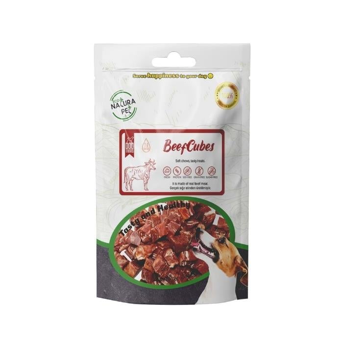 Eco Natura Pet Beef Cubes Yumuşak Biftekli Küp Köpek Ödülü 100 Gr