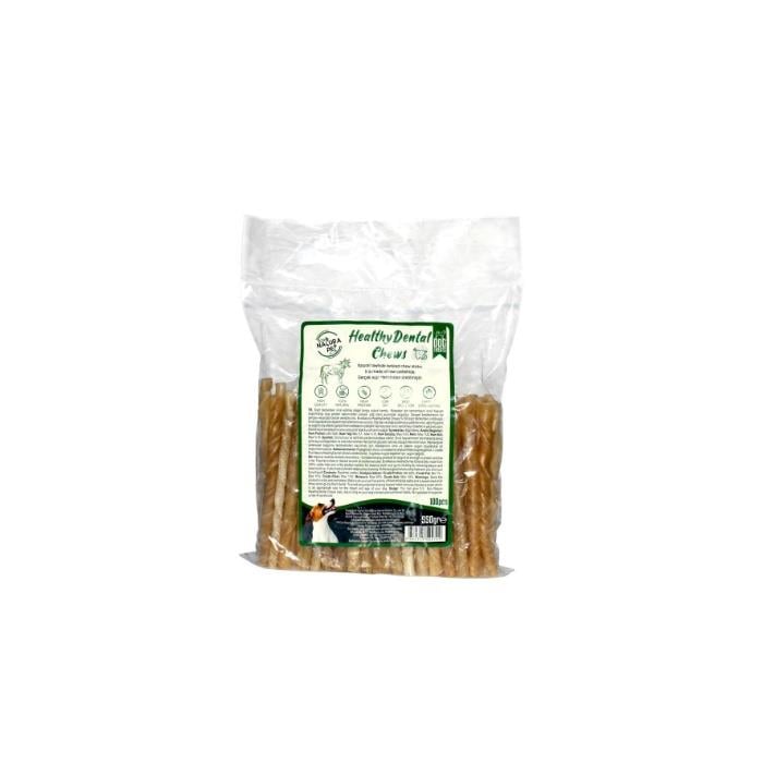 Eco Natura Pet Healty Dental Chews Beyaz Burgu Kemik 13cm 100lü 550Gr